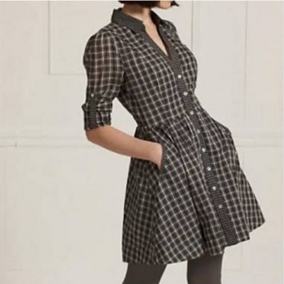 Anthropologie Dresses & Skirts - Anthropologie Moulinette Soeurs Plaid Shirt Dress